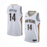 Maillot New Orleans Pelicans Brandon Ingram NO 14 Association Blanc