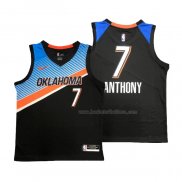 Maillot Oklahoma City Thunder Carmelo Anthony NO 7 Ville 2020-21 Noir