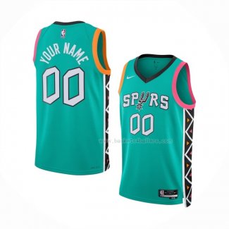 Maillot San Antonio Spurs Personnalise Ville 2022-23 Vert