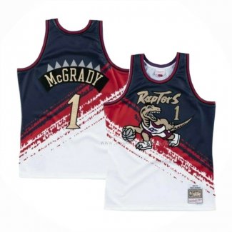 Maillot Toronto Raptors Tracy McGrady NO 1 Mitchell & Ness Noir Rouge